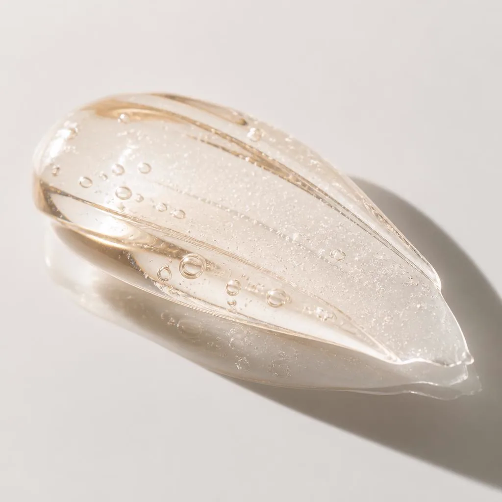 Textura en gel-crema de Be Contour Absolu sobre una superficie clara.